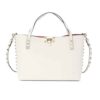 Valentino Garavani Rockstud Small Tote Bag White 28Cm