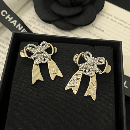 Alternative view of Chanel Stud Earrings Crystals With Gold ABG598 B22434 U4561