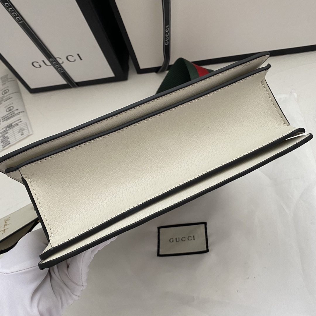 Gucci Queen Margaret Small GG Supreme Canvas Top Handle Bag White 25Cm 476541 9I6St 9753 - Image 5