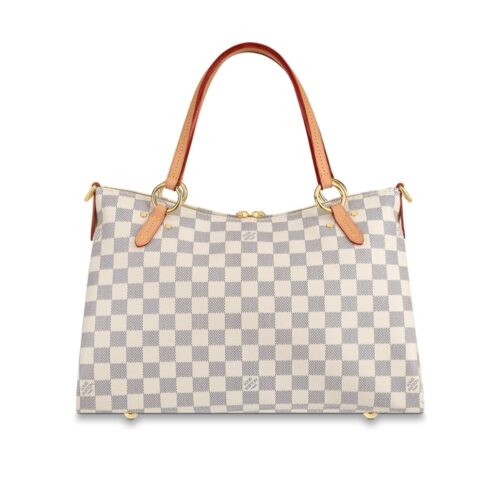Louis Vuitton Lymington Damier Azur Canvas Handle Bag Beige 35Cm N40022