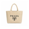 Prada Small Crochet Raffia Tote Bag Natural 24Cm 1BG422 2C2T F0018 V OOL