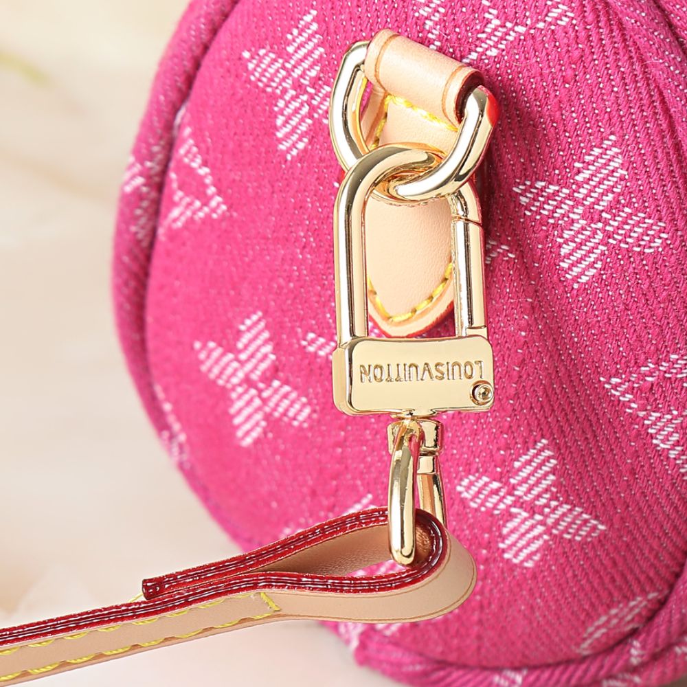Louis Vuitton Nano Speedy Pink Denim 16cm M27603 - Image 8