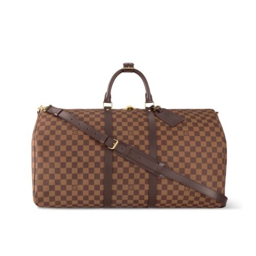 Louis Vuitton Keepall Bandouliére 55 Damier Ebene 55cm N41414