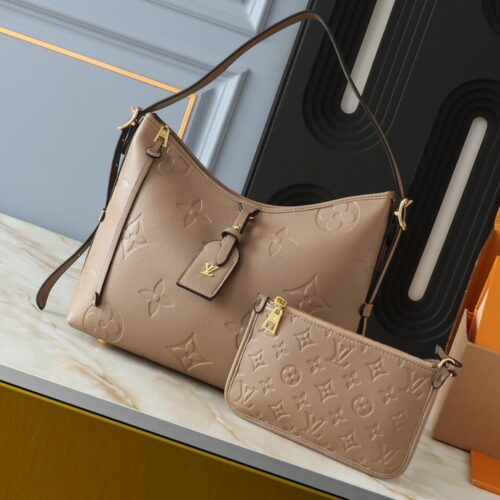 Alternative view of Louis Vuitton Carryall PM Monogram Empreinte Shoulder Bag Turtledove 29Cm