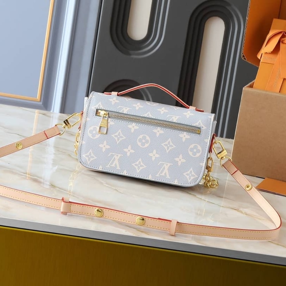 Louis Vuitton Pochette Métis East West Monogram Empreinte Crossbody Bag Canvas Trianon 21Cm M12429 - Image 4