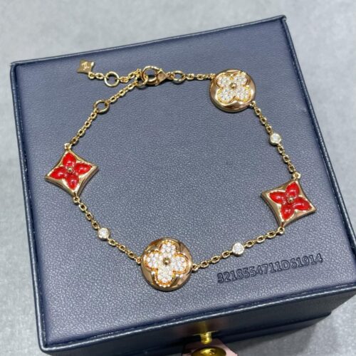 Alternative view of Louis Vuitton Color Blossom Bb Multi-Pattern Bracelet Pink Gold Qa5122
