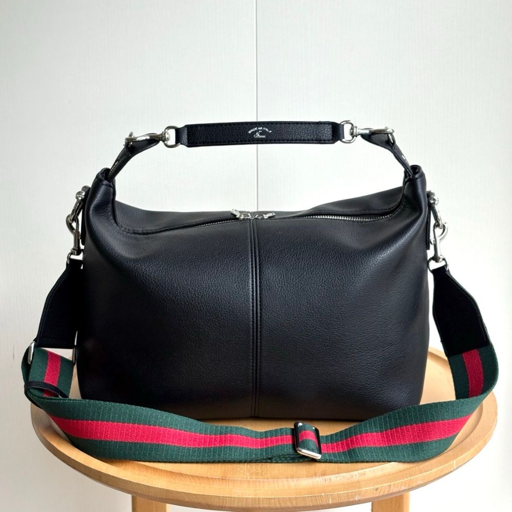 Gucci Brera Medium Crossbody Bag Black 33Cm 866938 AAGDQ 1053 - Image 3