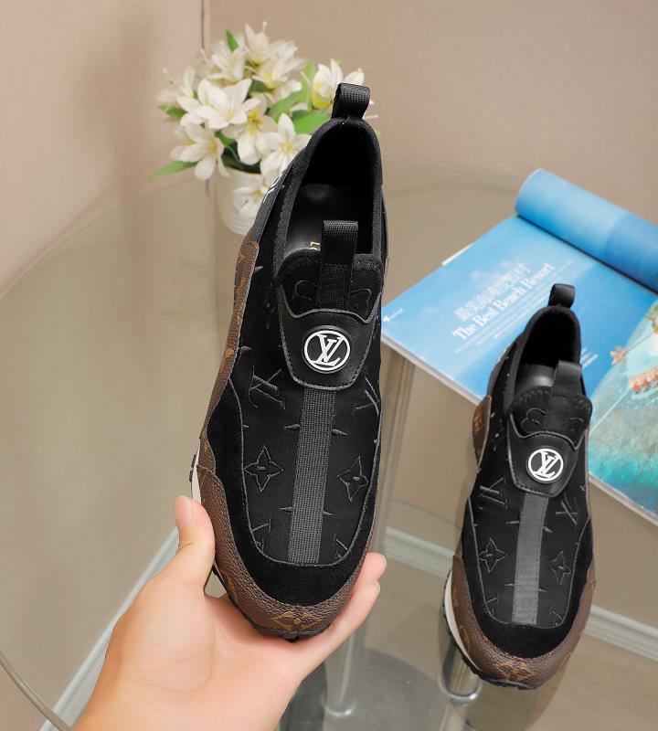 Louis Vuitton Run Away Monogram Canvas Sneaker Black - Image 6