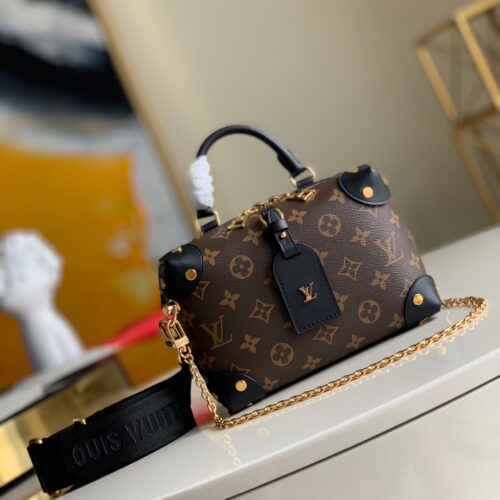 Alternative view of Louis Vuitton Petite Malle Souple Monogram Handle Bag Black 20Cm M45571