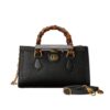 Gucci Diana Small Leather Shoulder Bag Black 25cm 735153 DJ24T 1092