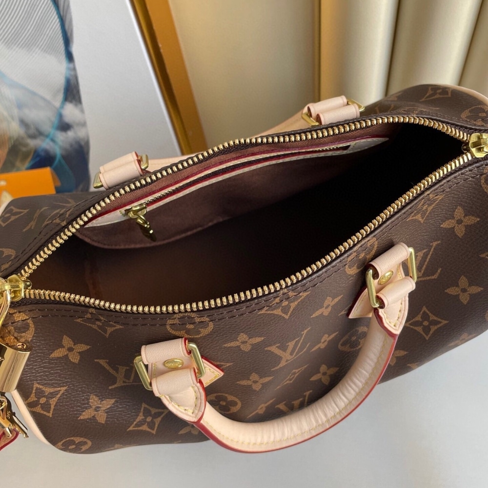 Louis Vuitton Speedy Bandoulière 30 Monogram Canvas Handle Bag Brown 30Cm M41112 - Image 6