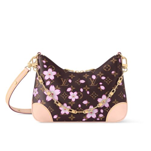Louis Vuitton X Takashi Murakami Boulogne Shoulder Bag Sakura Brown 27Cm M13265