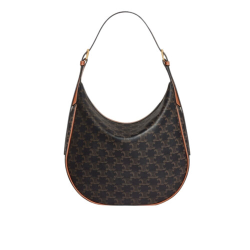 Celine Medium Heloise Bag In Triomphe Canvas Tan 30Cm 114712Fqm 04Lu