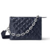 Louis Vuitton Coussin PM Monogram Embossed Shoulder Bag Marine Blue 26Cm M20379