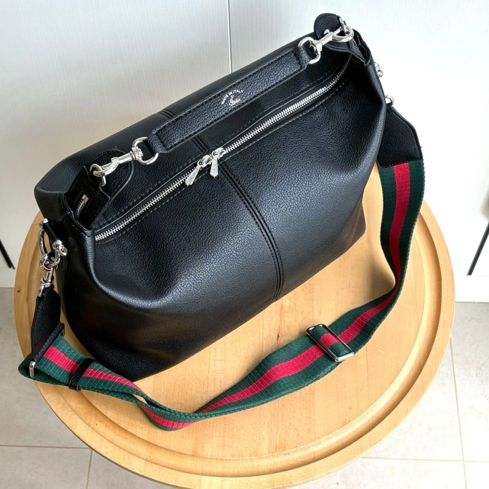 Gucci Brera Medium Crossbody Bag Black 33Cm 866938 AAGDQ 1053 - Image 4