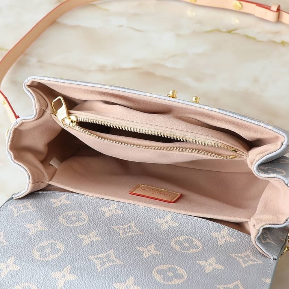 Louis Vuitton Pochette Métis East West Monogram Empreinte Crossbody Bag Canvas Trianon 21Cm M12429 - Image 8