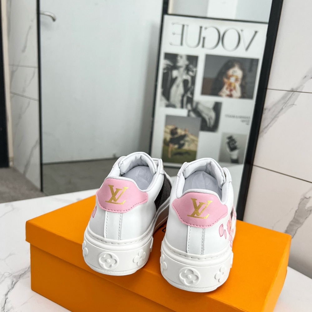 Louis Vuitton X Takashi Murakami Time Out Leather Sneaker White 1AGWOL - Image 7