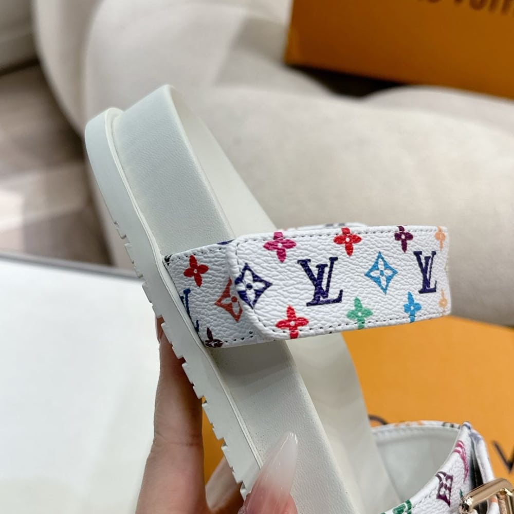 Louis Vuitton X Takashi Murakami Bom Dia Flat Comfort Monogram Canvas Mule White 1agxtv - Image 7