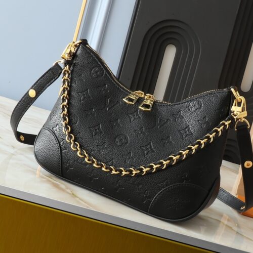 Alternative view of Louis Vuitton Boulogne PM Monogram Empreinte Shoulder Bag Black 26cm M12930