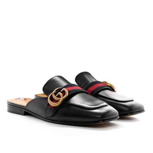 Gucci Women’s Princetown Leather Mule Black 423694 Dkhc0 1061
