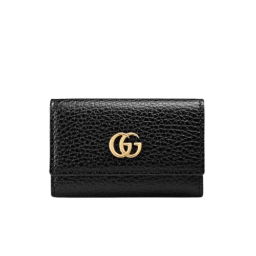 Gucci GG Marmont Leather Wallet Black 10cm 456118 Cao0g 1000