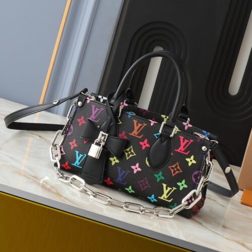 Alternative view of Louis Vuitton X TM Onthego East West Chain Handle Bag Multicolored Black 25cm M13260