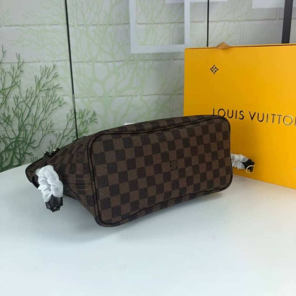Louis Vuitton Neverfull PM Damier Ebene Tote Bag Brown 29Cm N41359 - Image 5