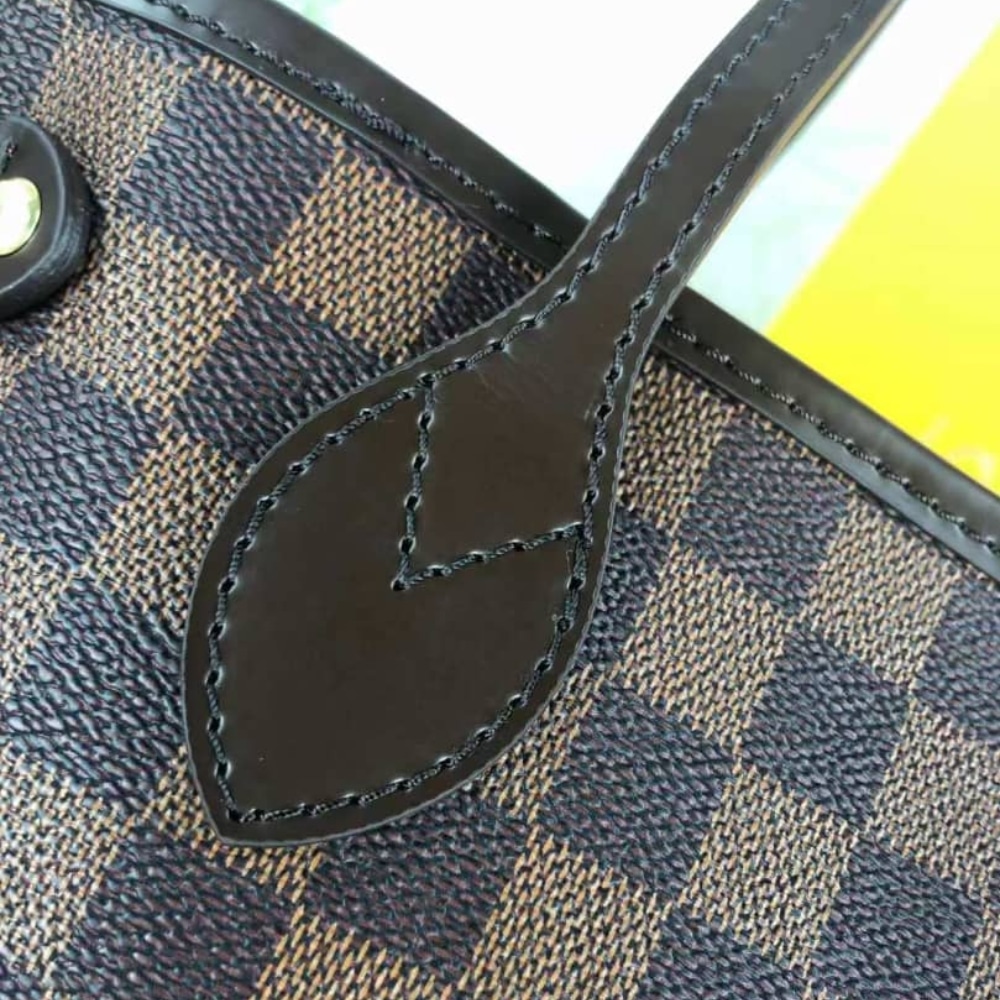 Louis Vuitton Neverfull PM Damier Ebene Tote Bag Brown 29Cm N41359 - Image 6