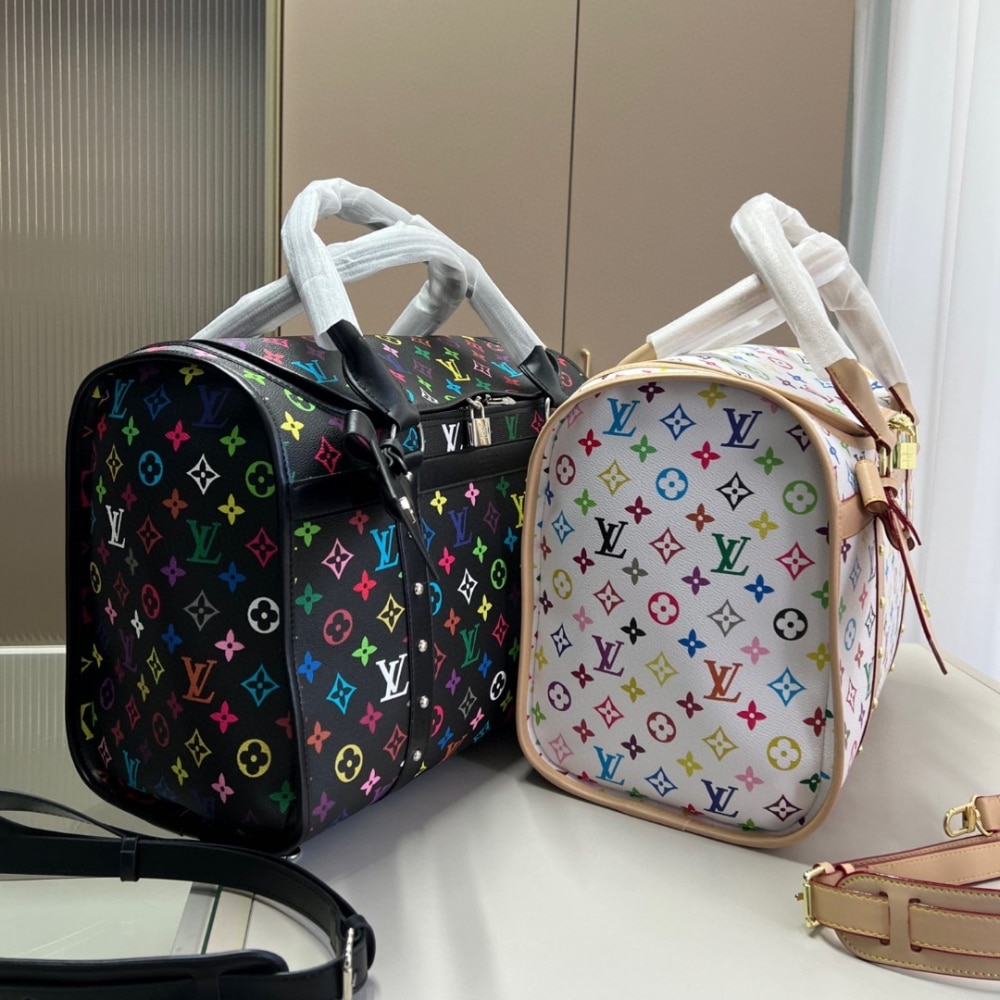 Louis Vuitton X Takashi Murakami Dog Handle Bag Multicolore Blanc 44Cm M13741 - Image 7