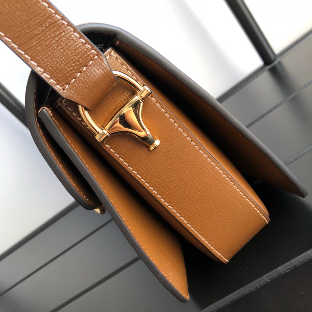 Gucci Horsebit 1955 Medium Leather Shoulder Bag Brown 25Cm 602204 1DB0G 2361 - Image 6