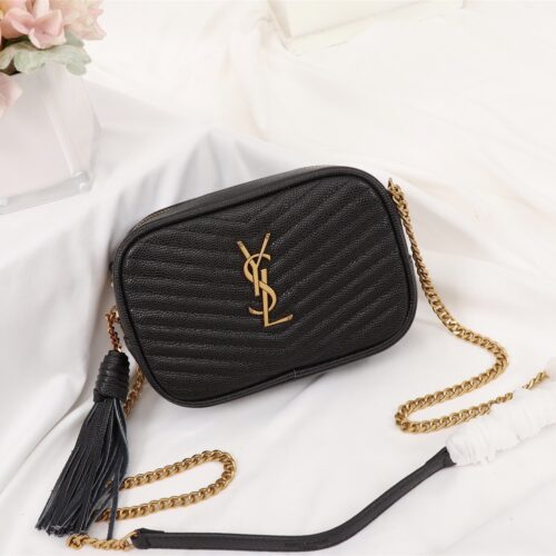Alternative view of Saint Laurent Lou Camera Bag In Quilted Leather Gold Hardware Black 18Cm