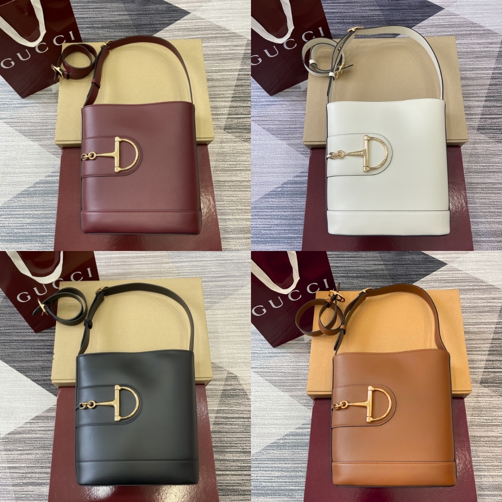 Gucci 73 Small Leather Bucket Bag Rosso Ancora Red 20Cm 833665 AAEC2 6207 - Image 3