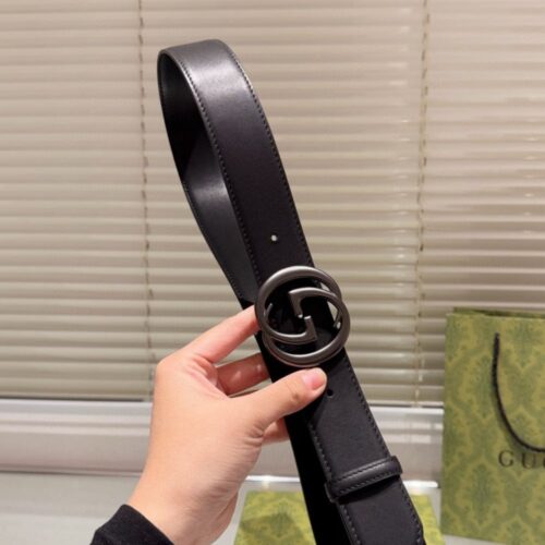 Alternative view of Gucci Interlocking G Leather Belt Black 40Mm 774153 0Ya0V 1000