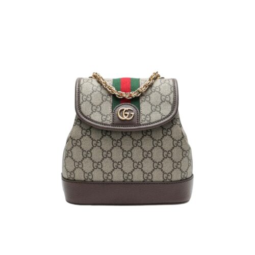 Gucci Ophidia Mini GG Supreme Canvas Backpack Beige Ebony 22Cm 79522196Iwg 8745