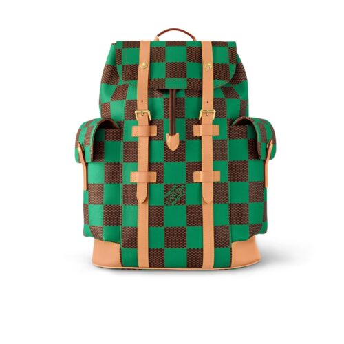 Louis Vuitton Runway Christopher MM Damier Pop Backpack Green 44Cm N40564