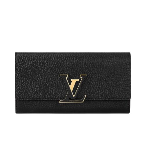 Louis Vuitton Capucines Wallet Black M61248