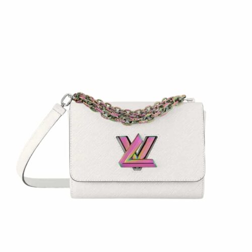 Louis Vuitton Twist Crossbody Bag White Rainbow 23Cm