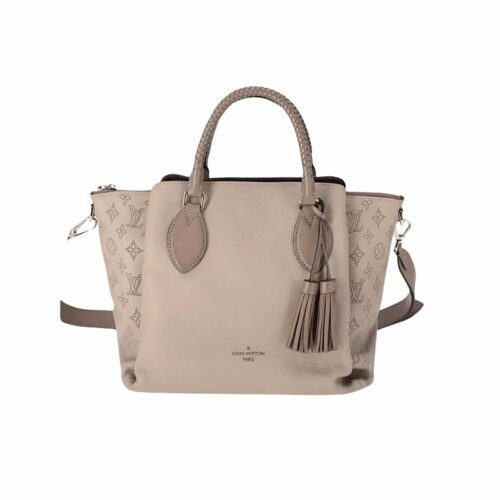 Louis Vuitton Haumea Mahina Leather Tote Bag Beige 30cm