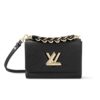 Louis Vuitton Twist MM Epi Leather Handbag Black 23Cm
