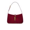 Saint Laurent Le 5 A 7 Patent Leather Hobo Bag Wine Red 25Cm 657228B870W6413