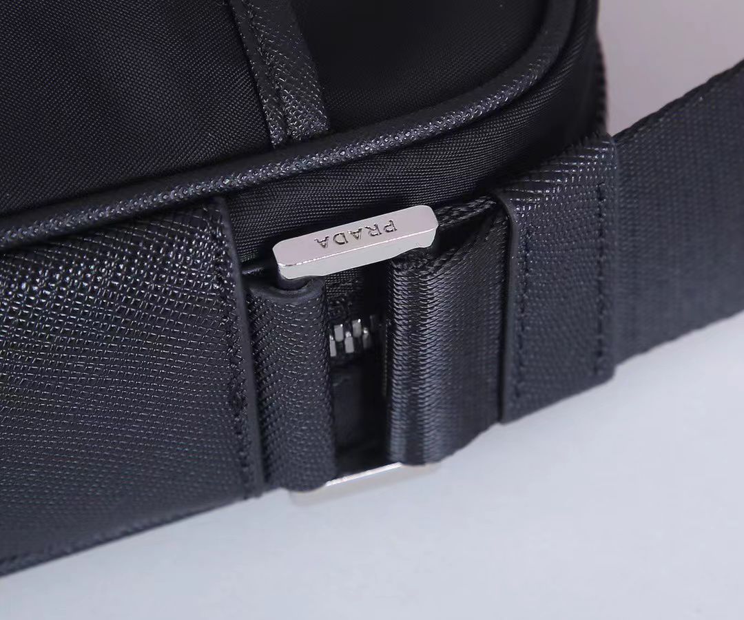 Prada Re Nylon Shoulder Bag Black 23Cm 1BC167 RV44 F0002 V B1M - Image 8