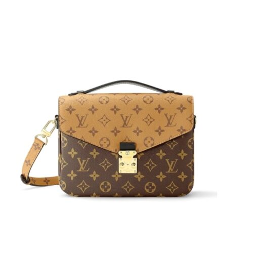 Louis Vuitton Pochette Métis Monogram Reverse Shoulder Bag Brown 25Cm M44876