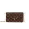 Louis Vuitton Felicie Pochette Monogram Canvas Crossbody Bag Brown 21Cm M81896