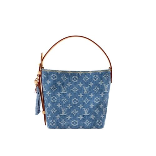 Louis Vuitton All In BB Monogram Denim Bucket Bag Blue 18cm M28107