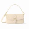 Louis Vuitton Nano Diane Monogram Empreinte Shoulder Bag Cream 19Cm