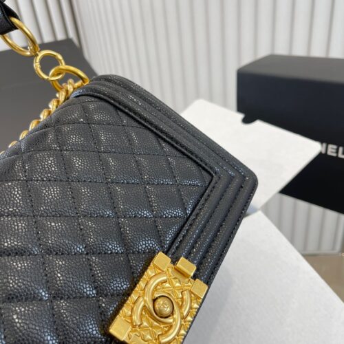 Alternative view of Chanel Medium Boy Quilted Black 25Cm