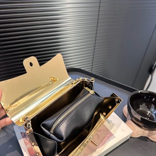 Alternative view of Chanel Classic Mini Metal Flap Bag Gold 18cm