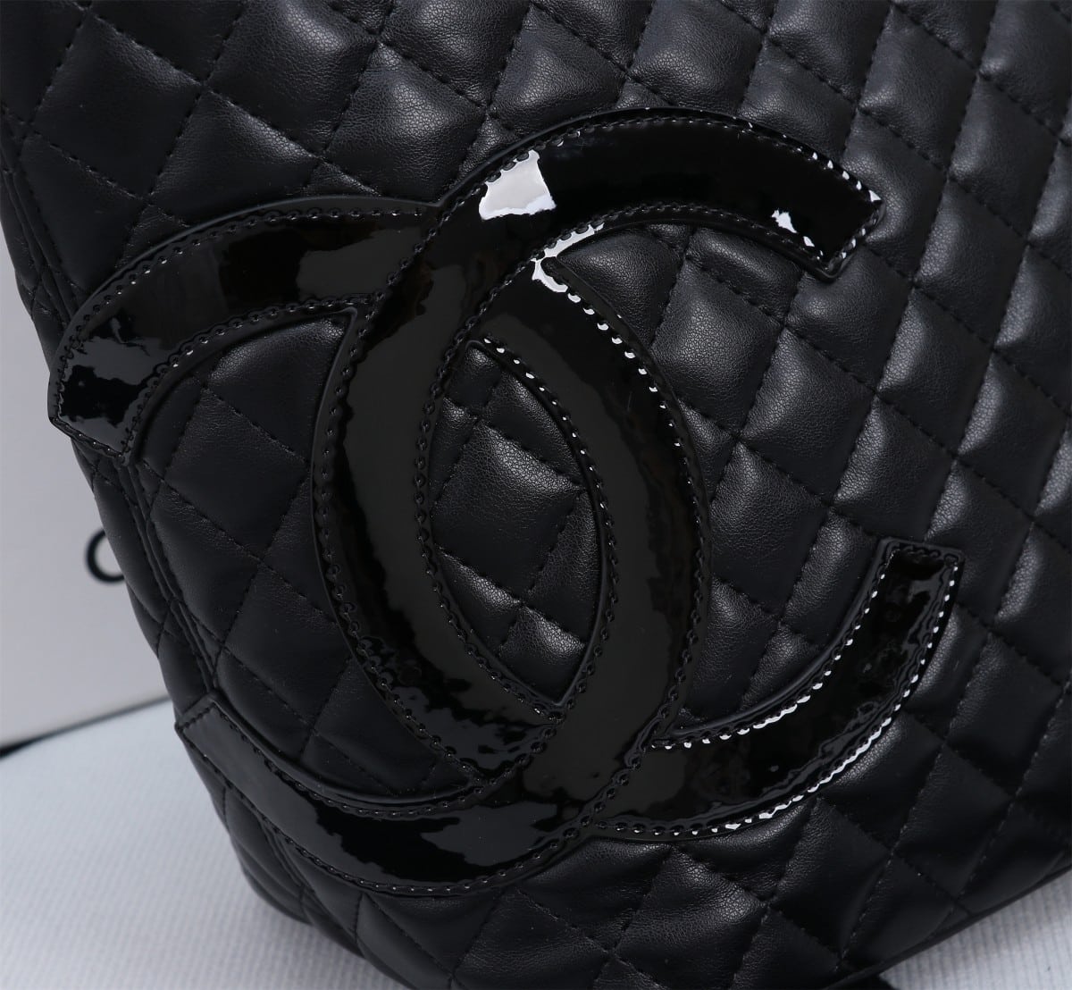 Chanel Cambon Line Large Smooth Leather Tote Bag Black 41cm A25169 - Image 5