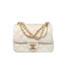 Chanel Mini Flap Bag White 17Cm As4385
