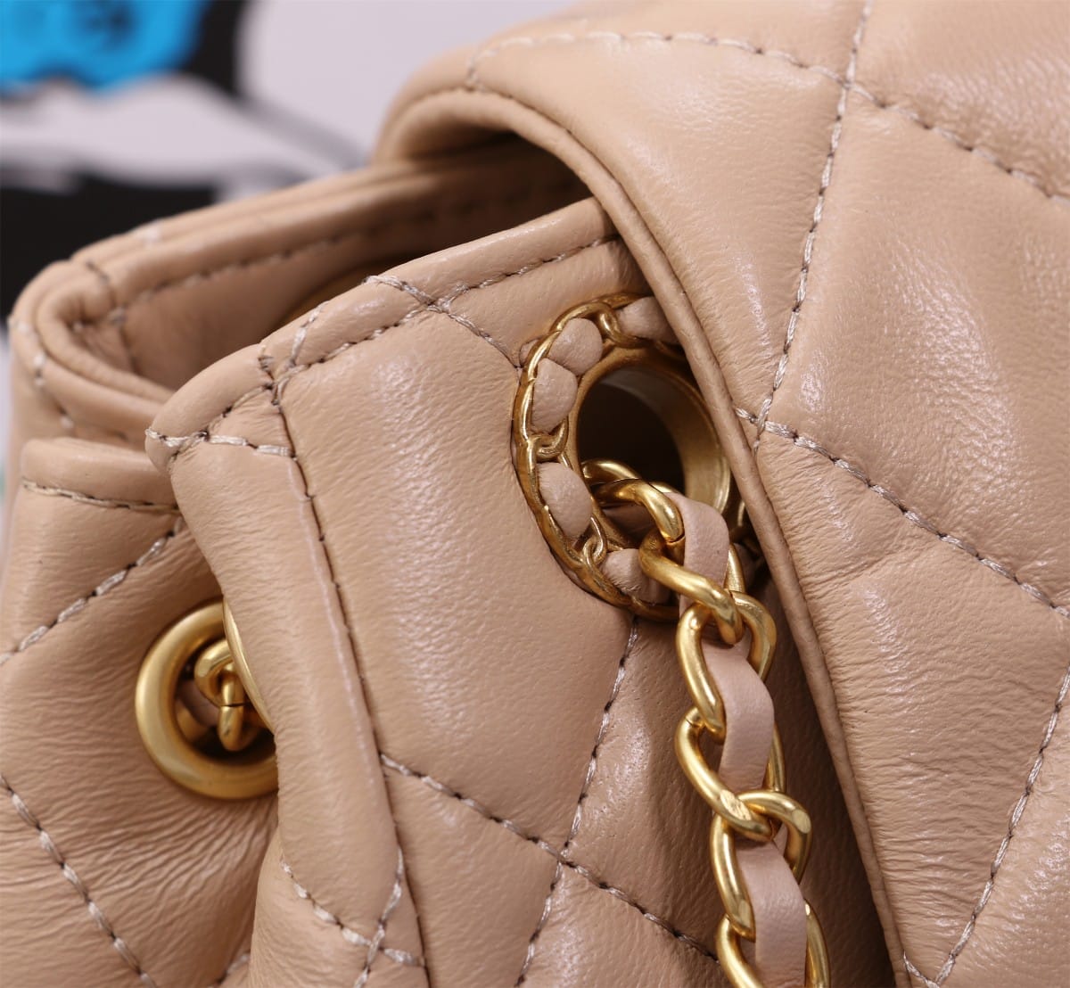 Chanel Mix Accordion Quilted Glazed Leather Flap Bag Pink 23cm - Image 5